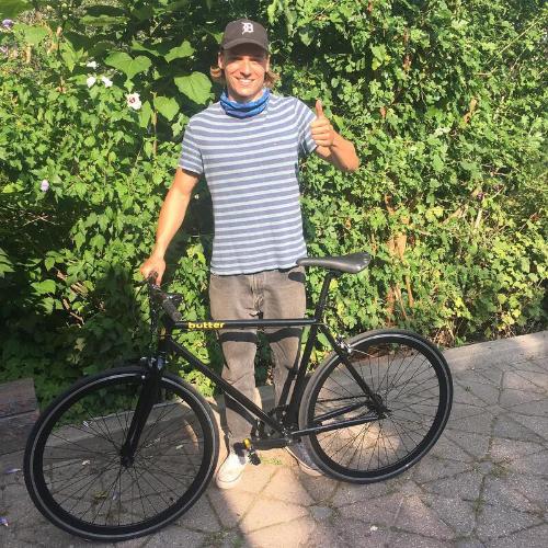 A happy customer with his new 53 single speed